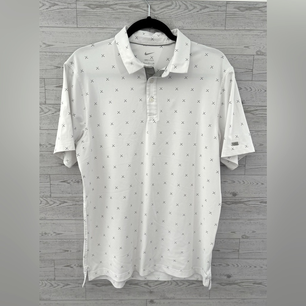 Nike Golf Dri-Fit Player Club Print
Mens Polo Shirt Size Small